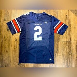 MENS UNDER ARMOUR AUBURN FOOTBALL JERSEY SIZE MEDIUM #2 SELLS NEW $135